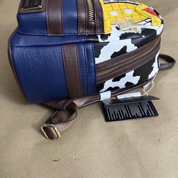 NWT Disney Parks Loungefly Pixar Toy Story Sheriff Woody Mini Backpack - Picture 5 of 9